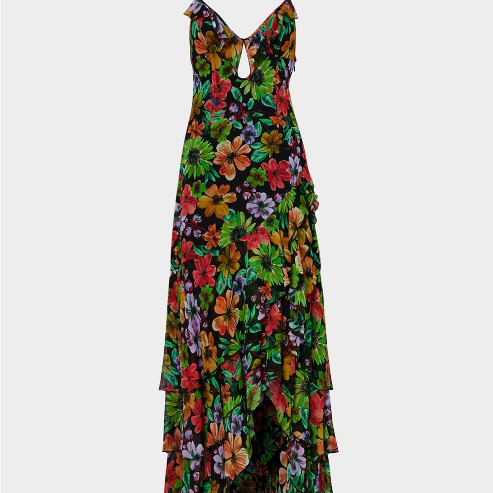 Floral high low dress